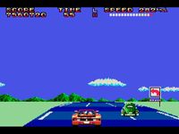 une photo d'Ã©cran de OutRun sur Sega Master System